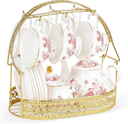 fanquare Vintage Porcelain Tea Set by fanquare
