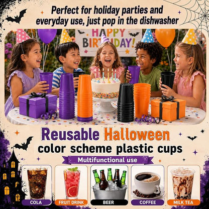 Yungyan 100 Pack 16 oz Stadium Cups Reusable Plastic Cups Blank Drink Stadium - Image 7