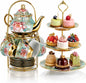 21 Pcs Porcelain Tea Set for Women Tea Party by Maxcheck