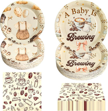 180Pcs Halloween Ghost Party Supplies Paper Plates and Napkins Serve 60 | by Hpscdyo
