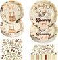 180Pcs Halloween Ghost Party Supplies Paper Plates and Napkins Serve 60 | by Hpscdyo