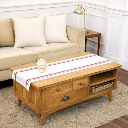 Solino Home 100% Pure Linen Table Runner, 14 x 60 in, console and side tables; by SolinoHome