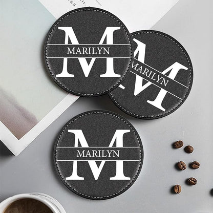 XINYIMAI Custom Leather Coasters Set of 6 - Image 4
