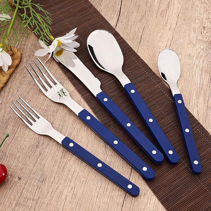 6-Piece Vintage 8.19-inch Dinner Fork Set Silverware Set BRIIEC Stainless Steel - Image 2