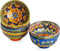 Henten Home Ceramic Soup Bowls Set of 6, Bohemia 22 oz Cereal Bowls Set by HentenHome