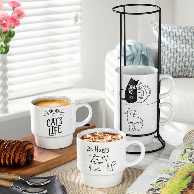 Signature Housewares Stackable Coffee Mug Tower Set - Image 6