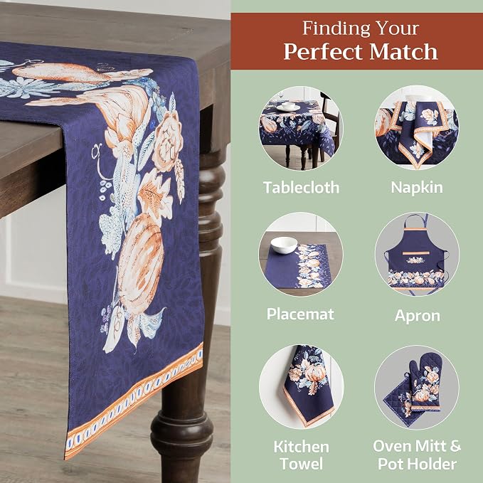 Maison d' Hermine Table Runner 100% Cotton 14.50" x 108" | Table Runners 108 - Image 6