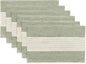 Wracra Linen Placemats, 12 x 18 Inch Set of 6 Placemats, Farmhouse Macrame by Wracra