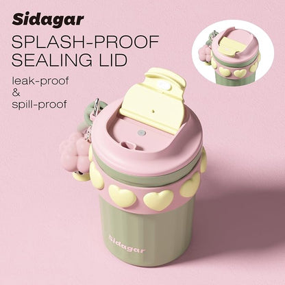 SDGA+ 12 oz Travel Coffee Mug Spill Proof Leak Proof, Stainless Steel Thermal - Image 3