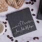 Blue Ridge Mountain Gifts - Ann Arbor MI Skyline Coasters, Set of 4 - Ann Arbor Michigan Souvenir, Slate Coasters with Minimalist Skyline, Housewarming Gift for Friends, Family, & Neighbors