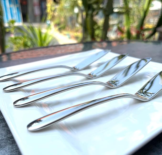4 Pieces Set Butter knife, Pate Knife Cheese Spreader, Strong Heavy, Food - Image 3