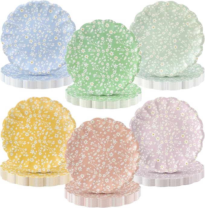 Yungyan 30 Pcs Ditsy Floral Paper Plates - Image 4