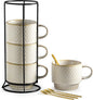 Gomakren Coffee Mugs Set of 4 Ceramic Coffee Cup by Gomakren