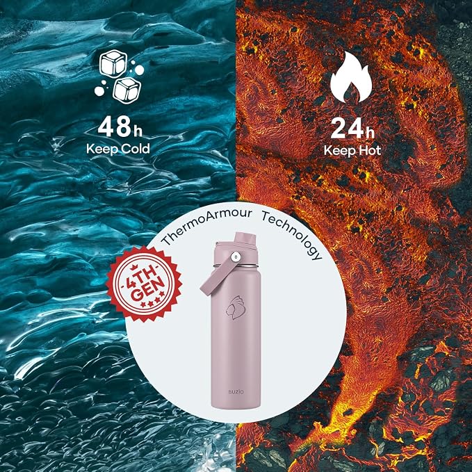 BUZIO 24 oz Insulated Stainless Steel Water Bottle - Image 2