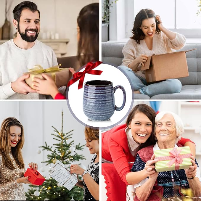 HASENSE Large Coffee Mug for Women Mom, 20 oz Ceramic Coffee Cups for Kitchen - Image 5