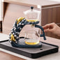 Zurucily Glass Teapot Set with Infuser Semi Automatic Tea Set Magic Teapot by zurucily