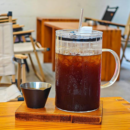 20oz Glass Tumblers with Lids and Straws - Image 3