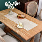 NEWISHER Rustic Embroidered Plaid Cloth Small Table Runner 36 inches | by Newisher