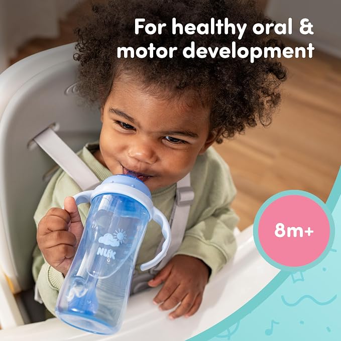 NUK First Choice Ms. Rachel Learner Straw Sippy Cup, 10 oz. Baby and Toddler Cup - Image 2