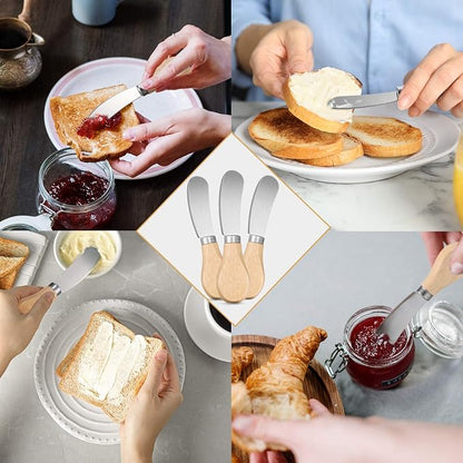 Patelai 12 Pcs 4.7 Inch Cheese Spreader Knives Butter Knife Bulk Stainless - Image 5
