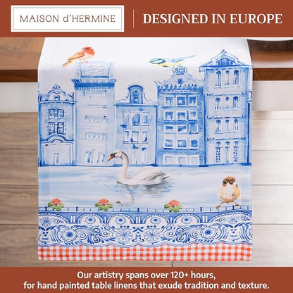 Maison d' Hermine Table Runner 100% Cotton 14.50" x 108" | Table Runners 108 - Image 2
