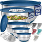 6pc Stainless Steel Mixing Bowls by PriorityChef