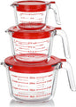 M MCIRCO 6 Pcs Glass Measuring Cups by MMCIRCO
