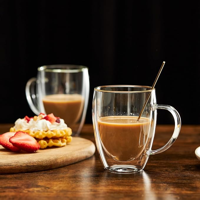 MEWAY 12oz/2 PACK Coffee Mugs, Cappuccino - Image 4