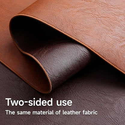 Double-Sided Faux Leather Table Runner, Waterproof Heat Resistant Non-Slip - Image 3