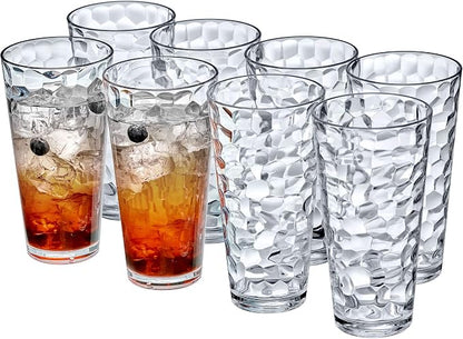 Amazing Abby - Iceberg - 24-Ounce Plastic Tumblers, Plastic Drinking Glasses by AmazingAbby