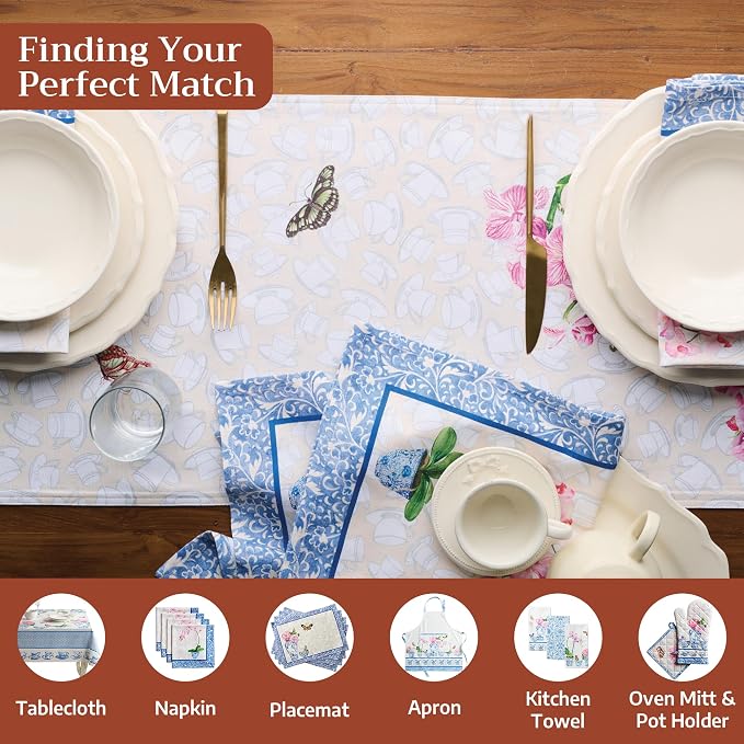 Maison d' Hermine Table Runner 100% Cotton 14.50" x 72" | Table Runners 72 - Image 4