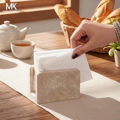 Travertine Mini Napkin Holder 3" x 4" Inch Serviette Holder - Image 6