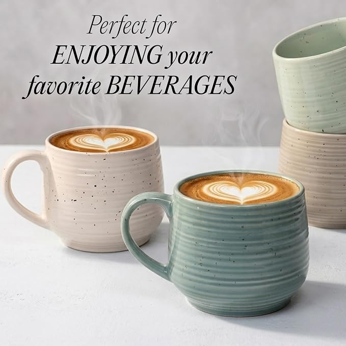 Sango Siterra Artist's Blend 17 oz. Stoneware Mug Set- Service - Image 7