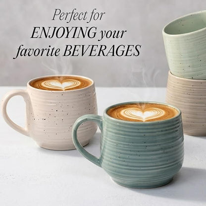 Sango Siterra Artist's Blend 17 oz. Stoneware Mug Set- Service - Image 7