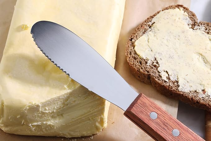 New Star Foodservice 43006 Wood Handle Butter Spreader - Image 7
