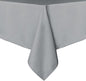 sancua Rectangle Tablecloth - 70 x 120 Inch - Stain and Wrinkle Resistant Washable Polyester Table Cloth, Decorative Fabric Table Cover for Dining Tables, Buffet Parties and Camping, Silver Grey
