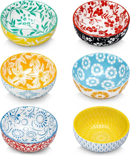 vancasso SELENE 2.7 Oz Ceramic Mini Dipping Bowls Set of 6, 3 Inch | by vancasso