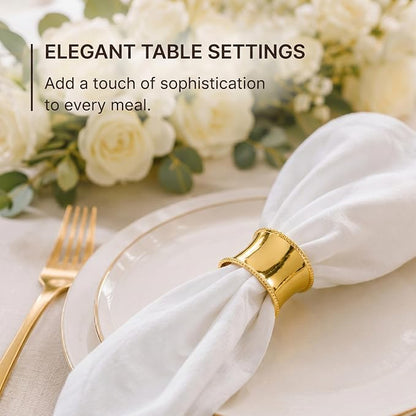Durable Metal Iron Napkin Rings - Image 2