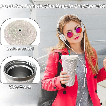 26oz Bling Rhinestone Tumbler - Image 3