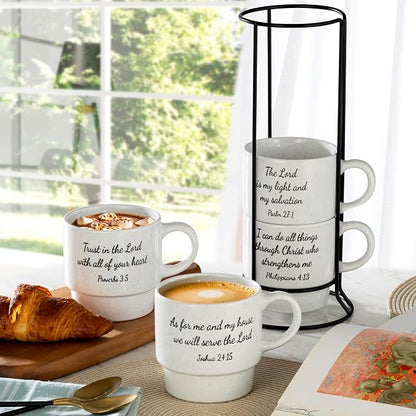 Signature Housewares Stackable Coffee Mug Tower Set - Image 6