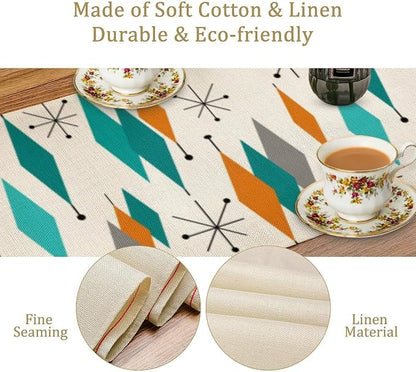 Mid Century Modern Table Runner, Table Runners - Image 5