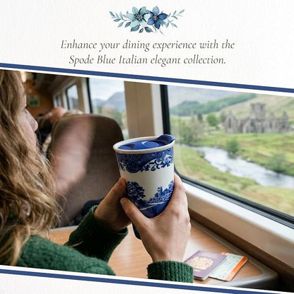 Spode Blue Italian 8oz Porcelain Travel Mug - Image 6