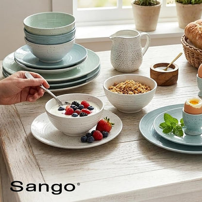 Sango Siterra Artist's Blend 16-Piece Stoneware Dinnerware Set - Image 9