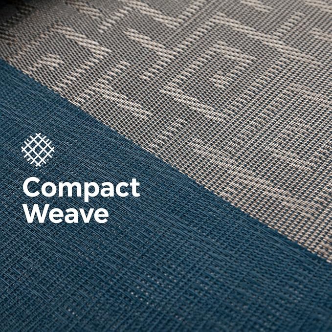 FAVE Vinyl Table Runner Indigo Blue Table Runner Woven - Image 4