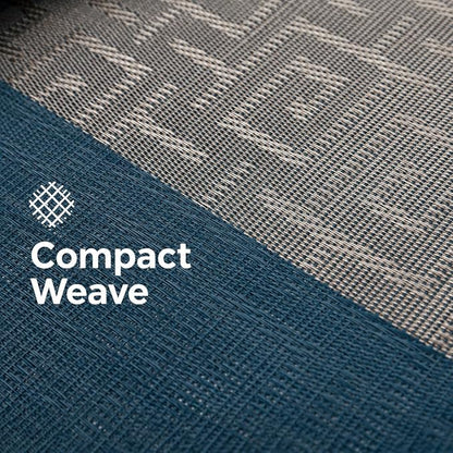 FAVE Vinyl Table Runner Indigo Blue Table Runner Woven - Image 4