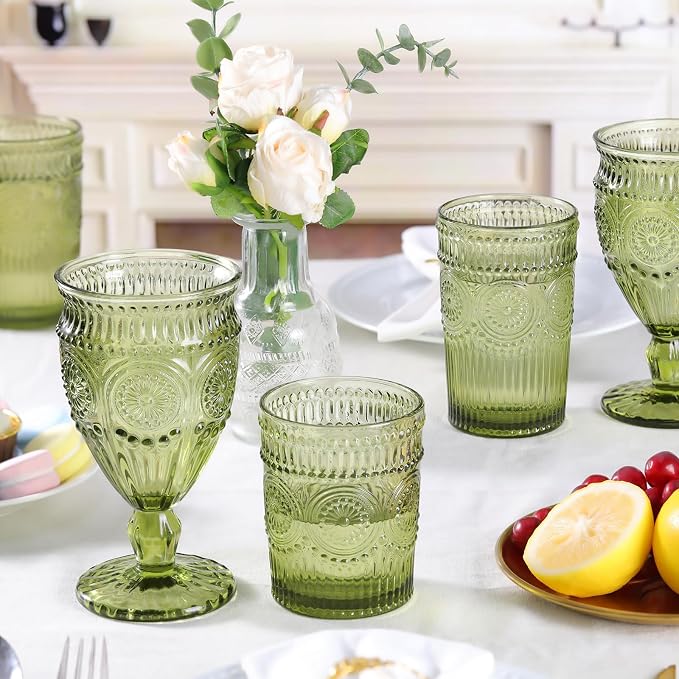 Darlion Goblets, Goblet Glasses, 12oz Water Goblets, Food Grade Glass, - Image 5
