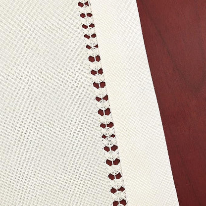 Grelucgo Handcrafted Solid Color Dining Table Placemats, Double-Hemstitched) - Image 3