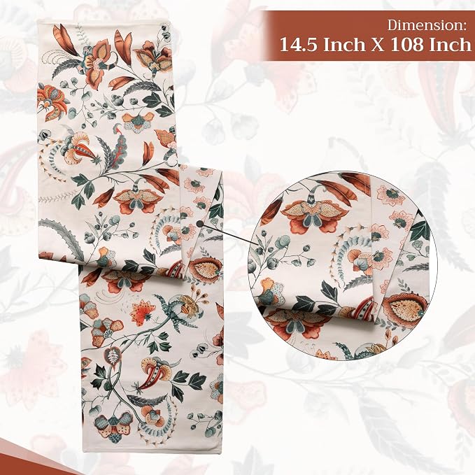 Maison d' Hermine Table Runner 100% Cotton 14.50" x 108" | Table Runners 108 - Image 4