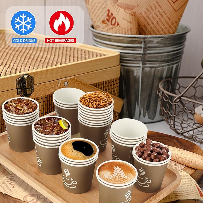 GGOLDMER 4 oz Paper Coffee Cups - Image 7
