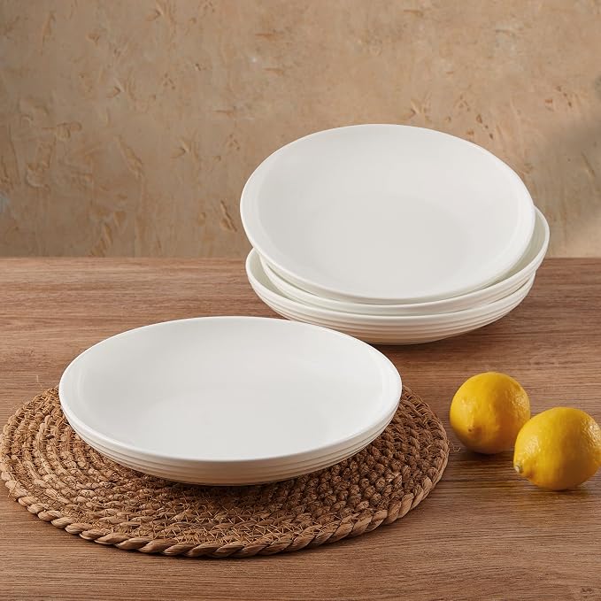Mikasa Ciara Bone China Lightweight Chip Resistant Set of 4 Pasta Bowls Set - Image 4